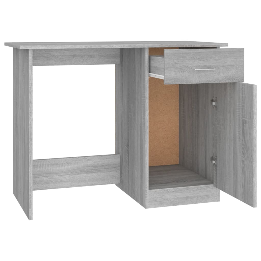 Schreibtisch Grau Sonoma 100x50x76 cm Holzwerkstoff