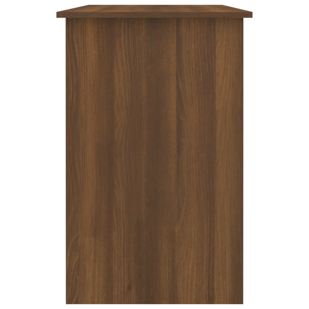 Desk brown oak look 100x50x76 cm wood material