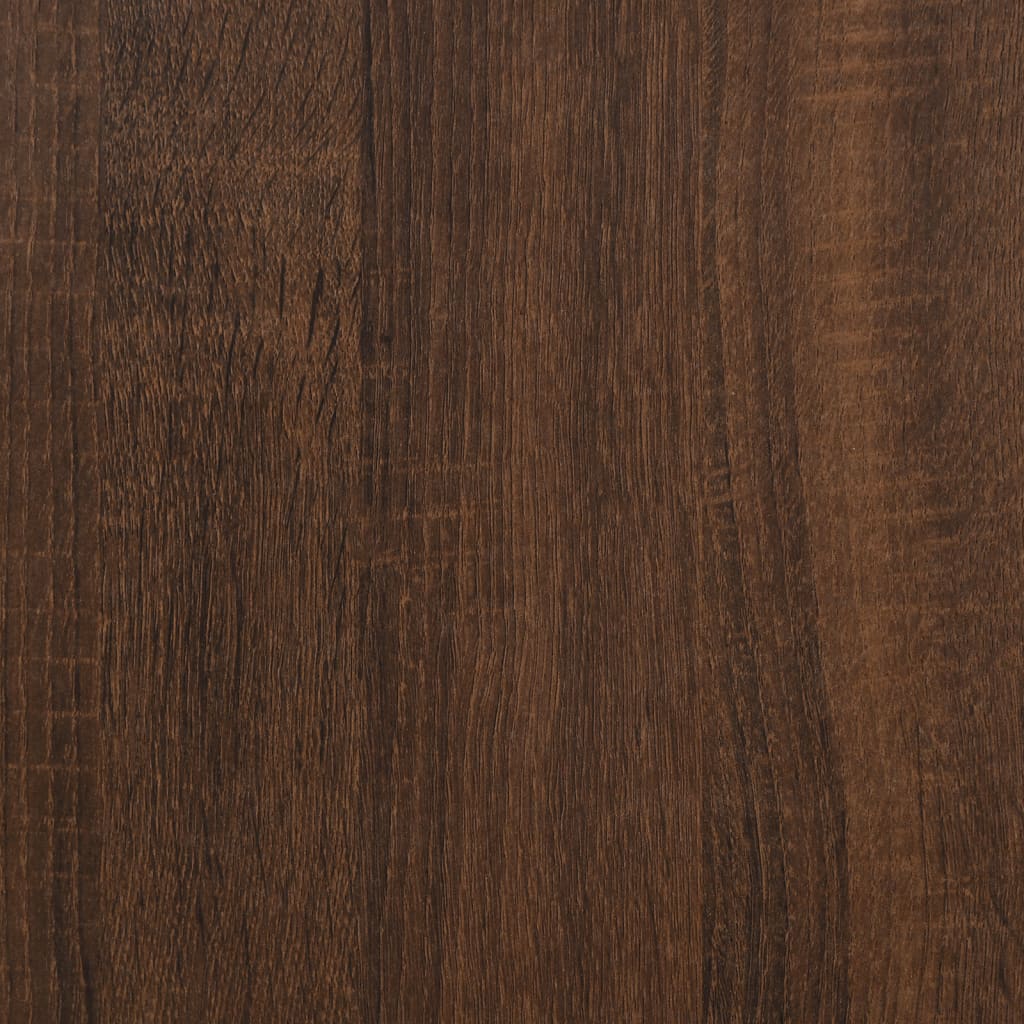 Corner desk brown oak look 200x50x76 cm wood material