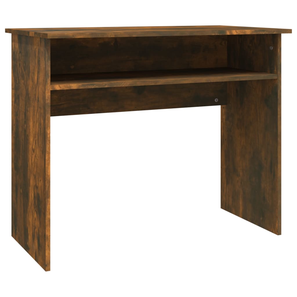 Desk smoked oak 90x50x74 cm wood material