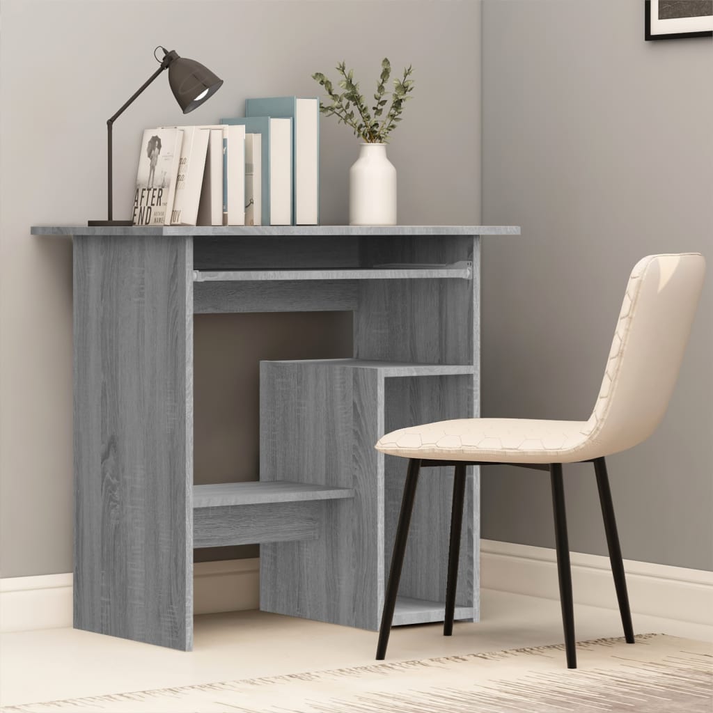 Gray Sonoma Desk 80x45x74 cm Wood Material