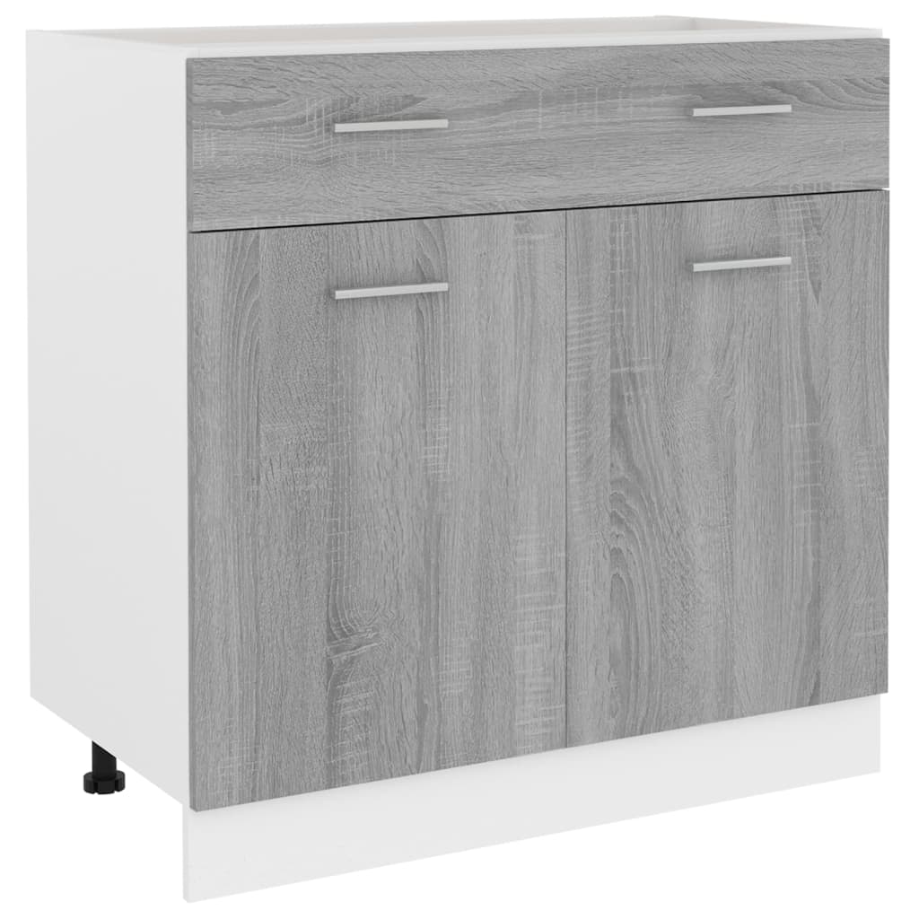 Base cabinet with drawer Gray Sonoma 80x46x81.5 cm