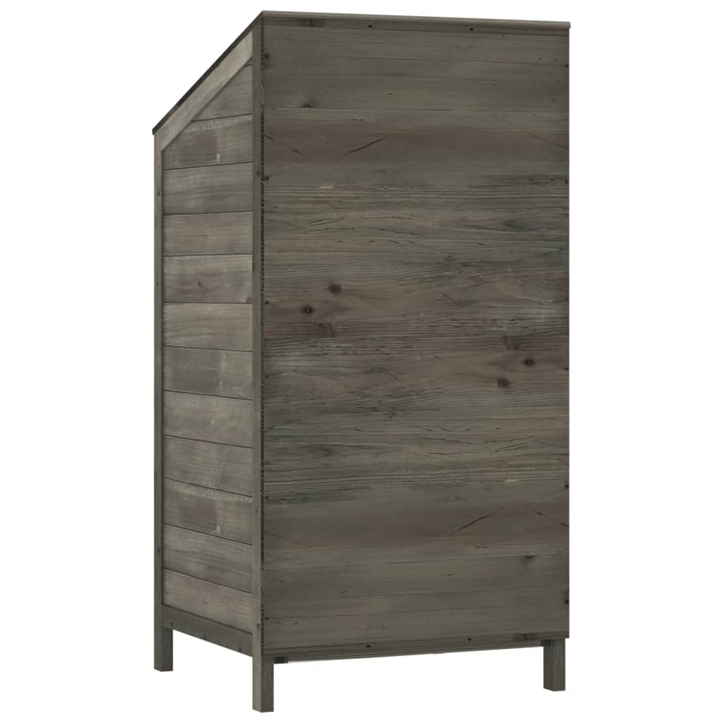 Tool shed anthracite 55x52x112 cm solid fir wood