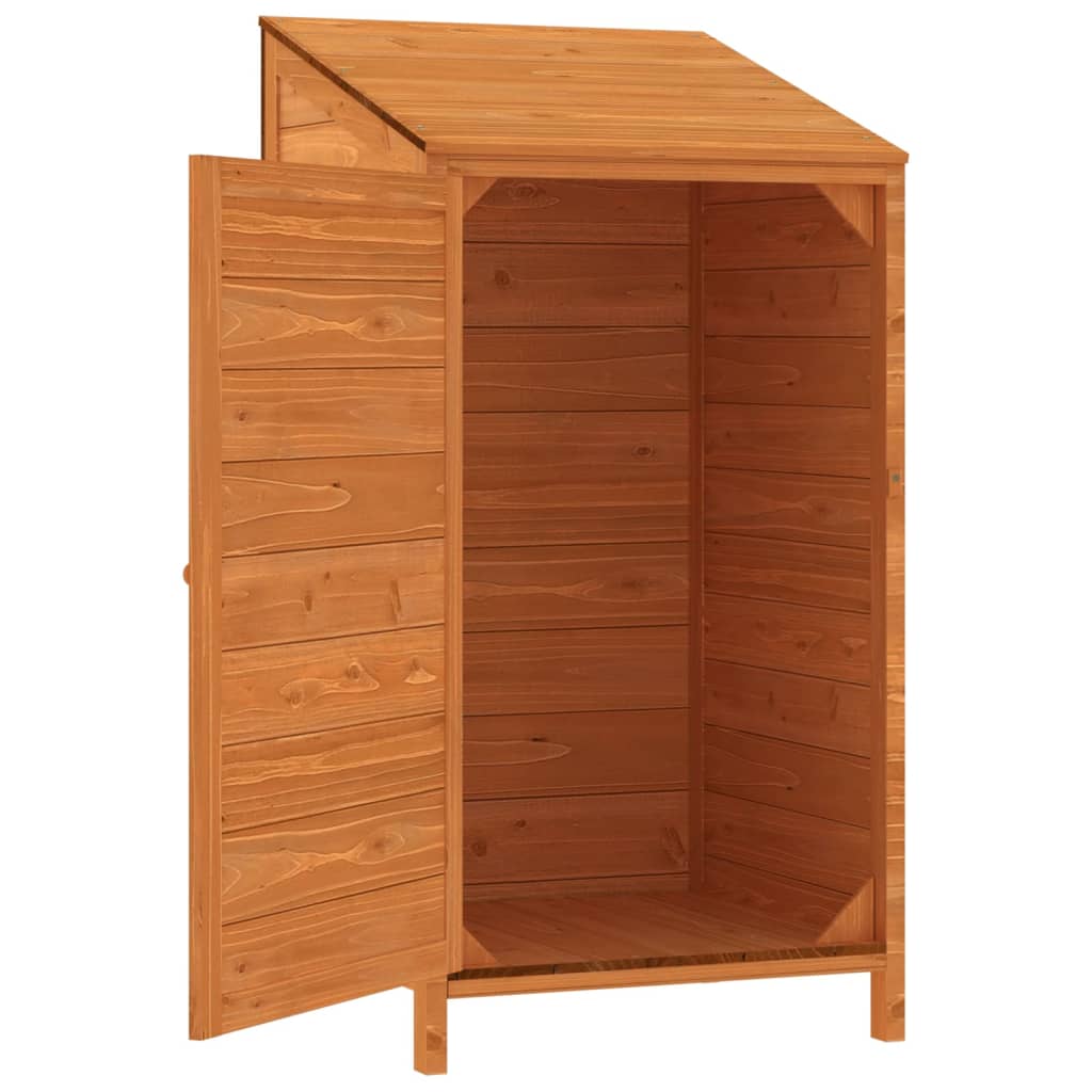 Tool shed brown 55x52x112 cm solid fir wood