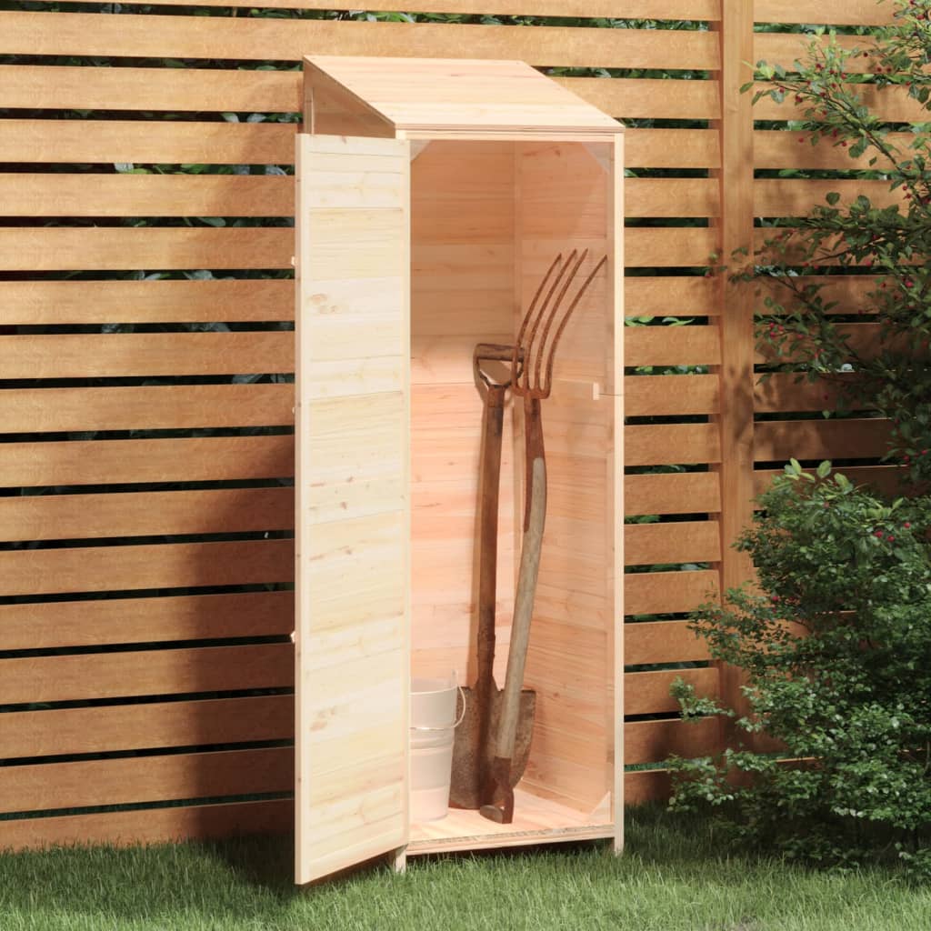 Tool shed 55x52x174.5 cm solid fir wood