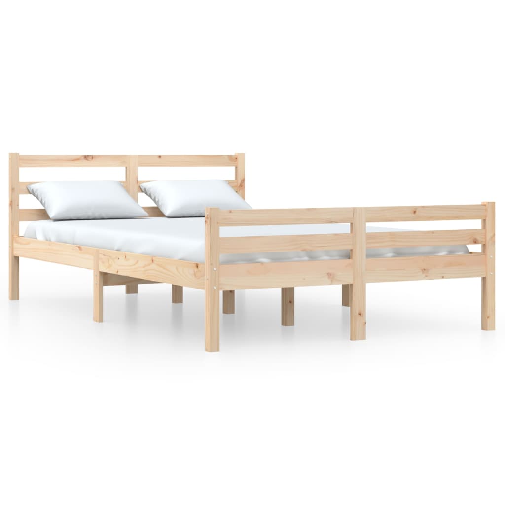 Solid wood bed 150x200 cm 5FT King Size