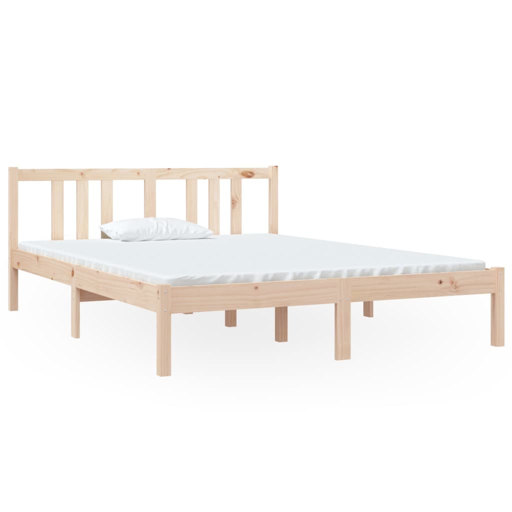 Solid wood bed 140x190 cm