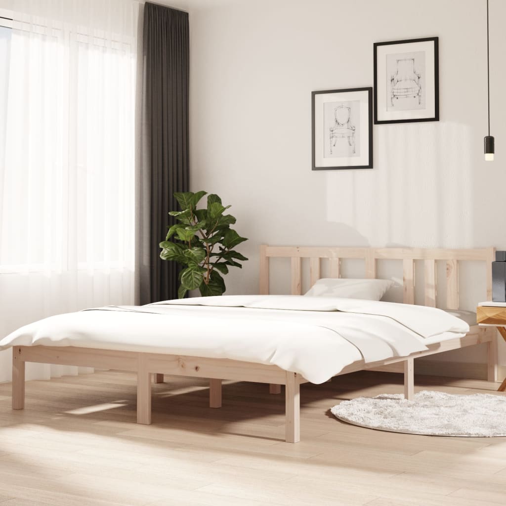 Solid wood bed 140x200 cm