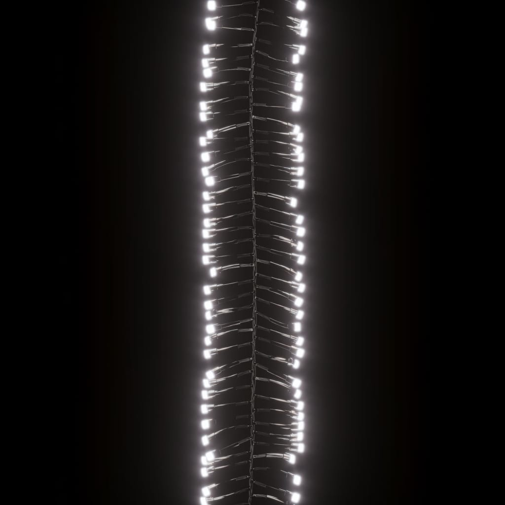 LED-Lichterkette mit 400 LEDs Kaltweiß 7,4 m PVC