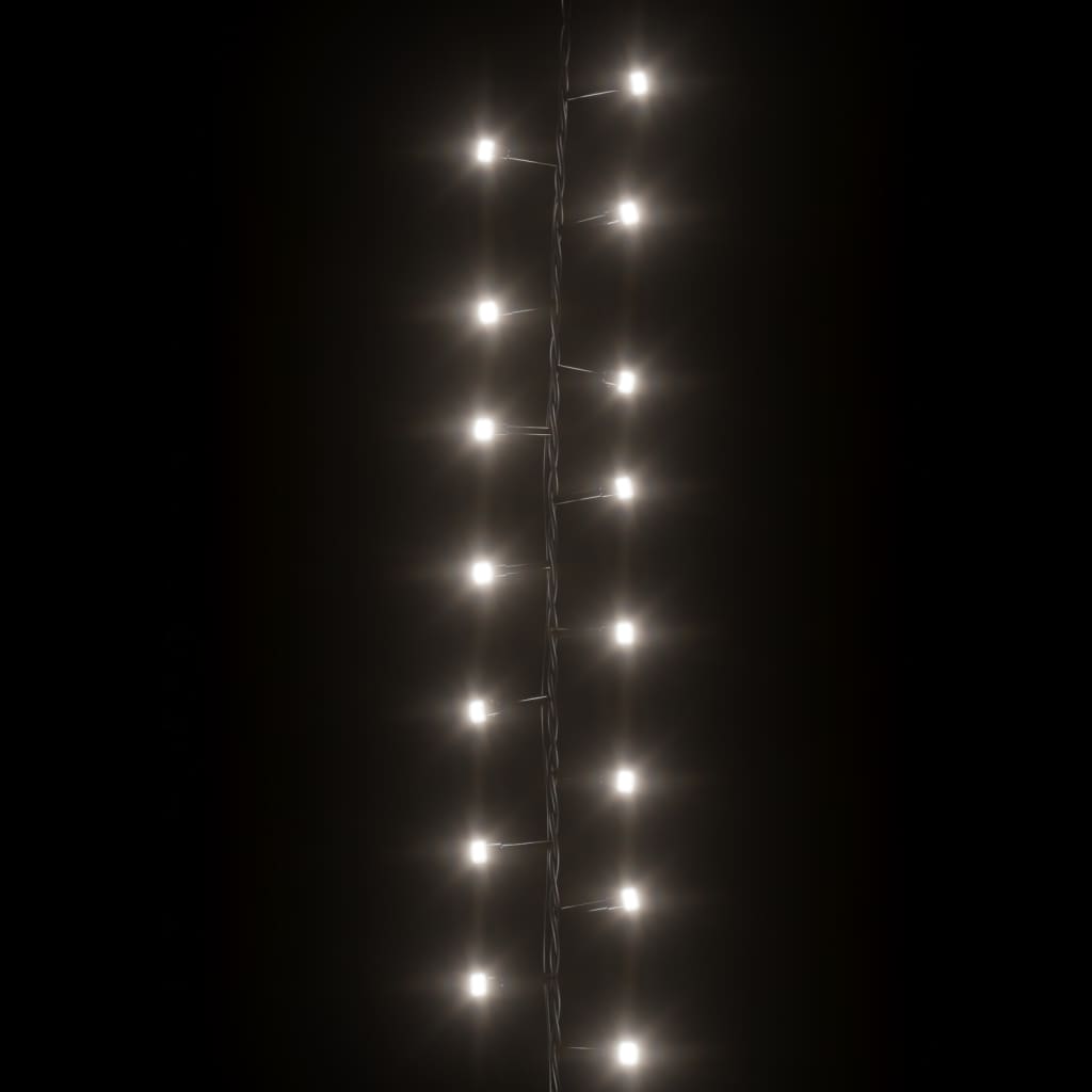 LED-Lichterkette mit 400 LEDs Kaltweiß 13 m PVC