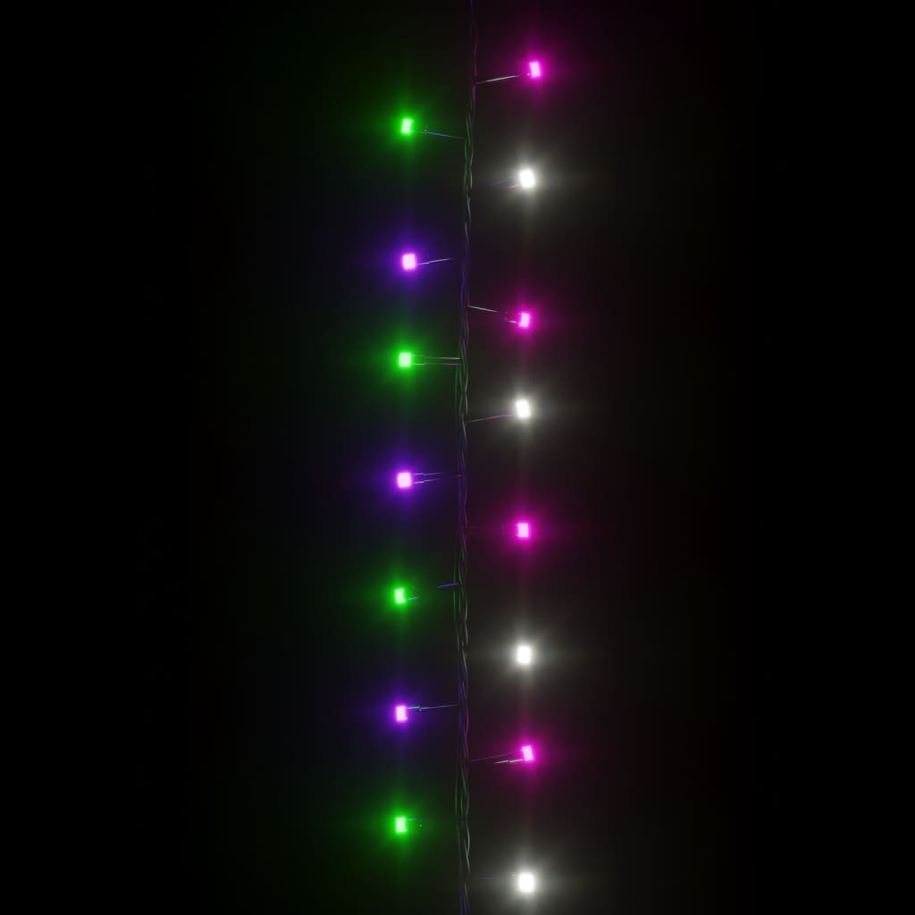LED-Lichterkette mit 400 LEDs Pastell Mehrfarbig 13 m PVC