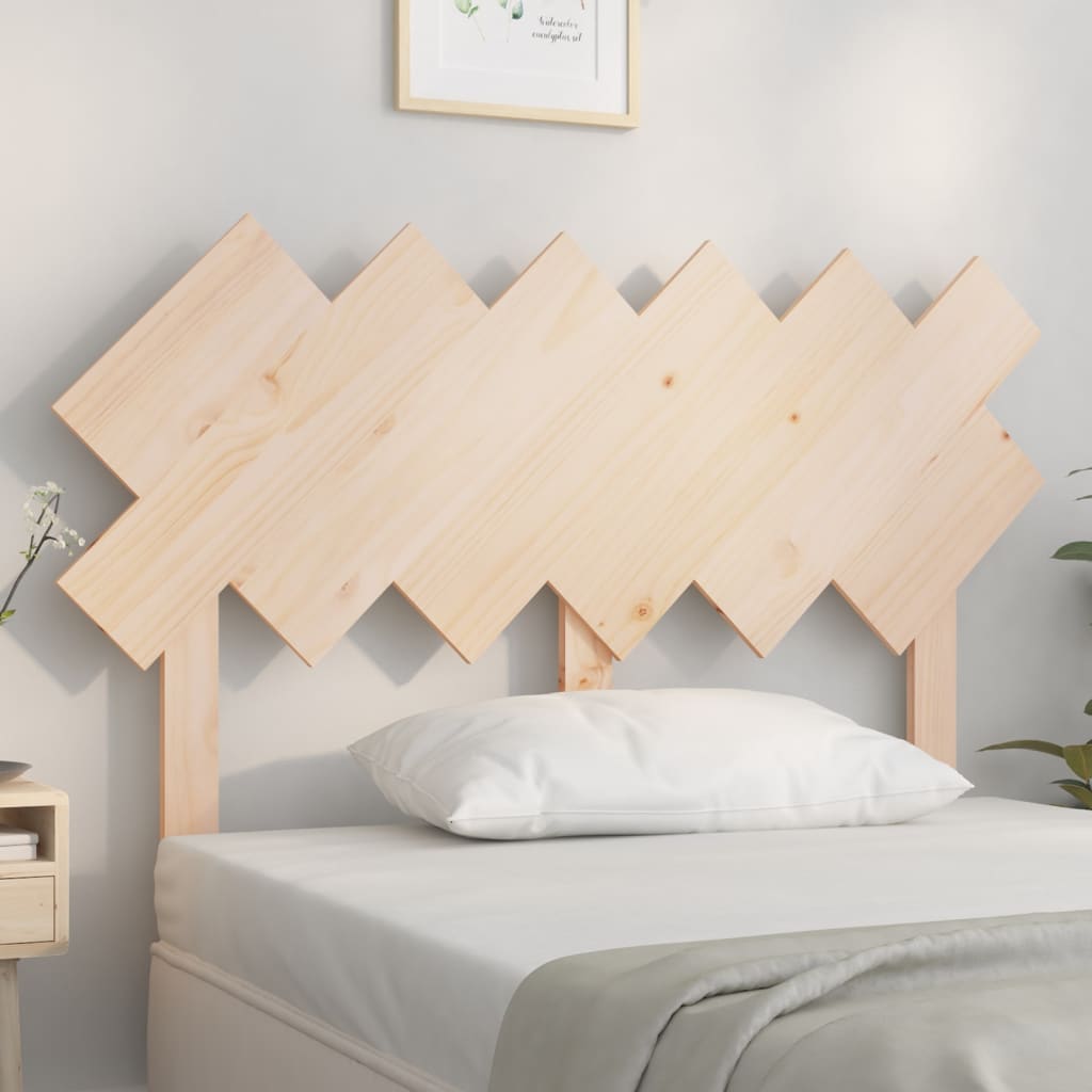 Bed headboard 122.5x3x80.5 cm solid pine wood