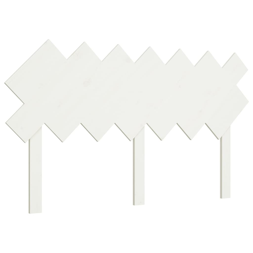Bett-Kopfteil Weiß 141x3x80,5 cm Massivholz Kiefer