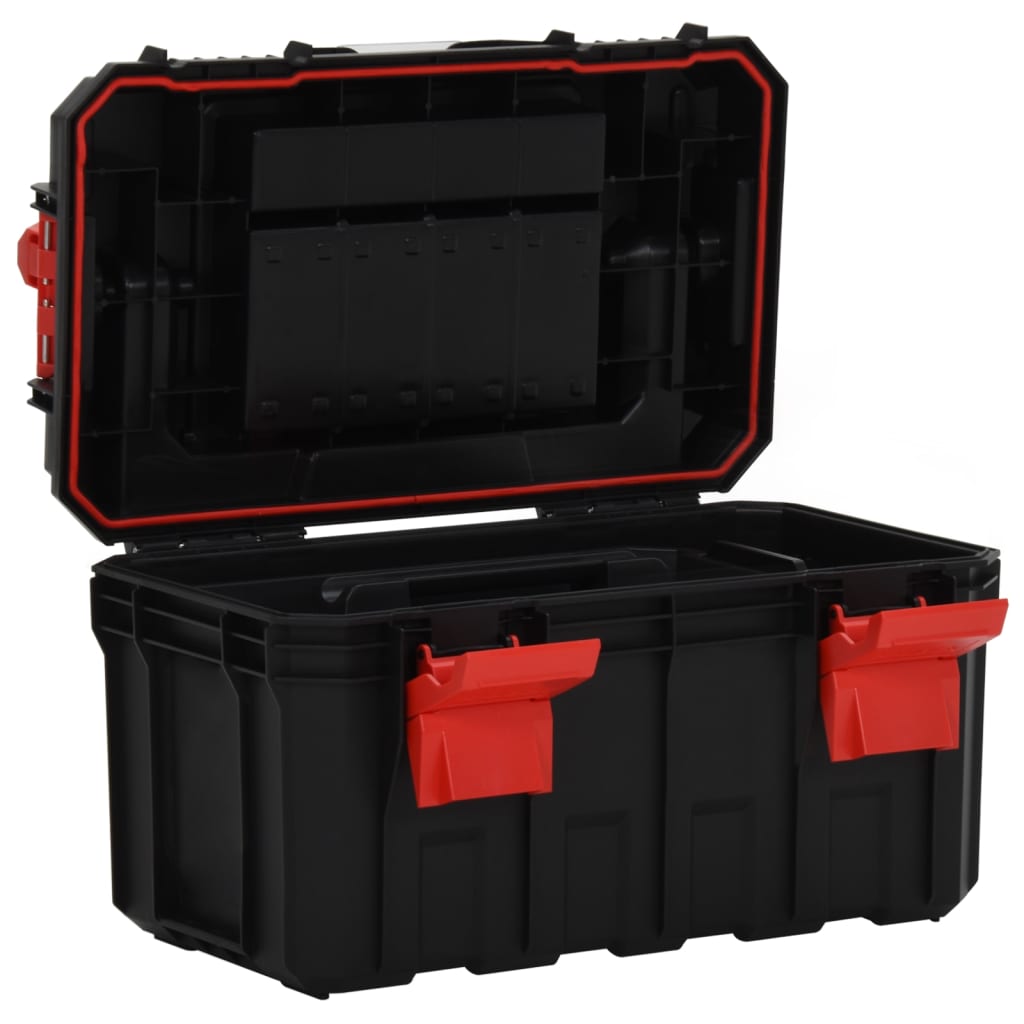 Tool case black and red 45x28x26.5 cm