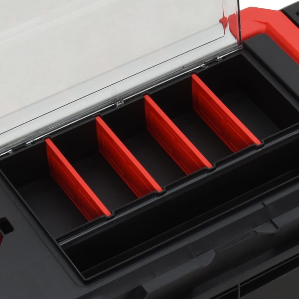 Tool case black and red 55x28x26.5 cm