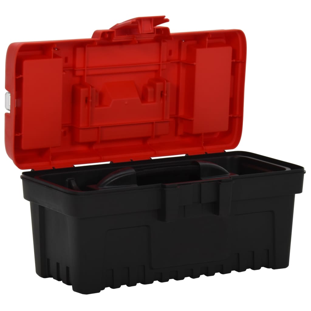 2 pcs. Tool box set black and red polypropylene