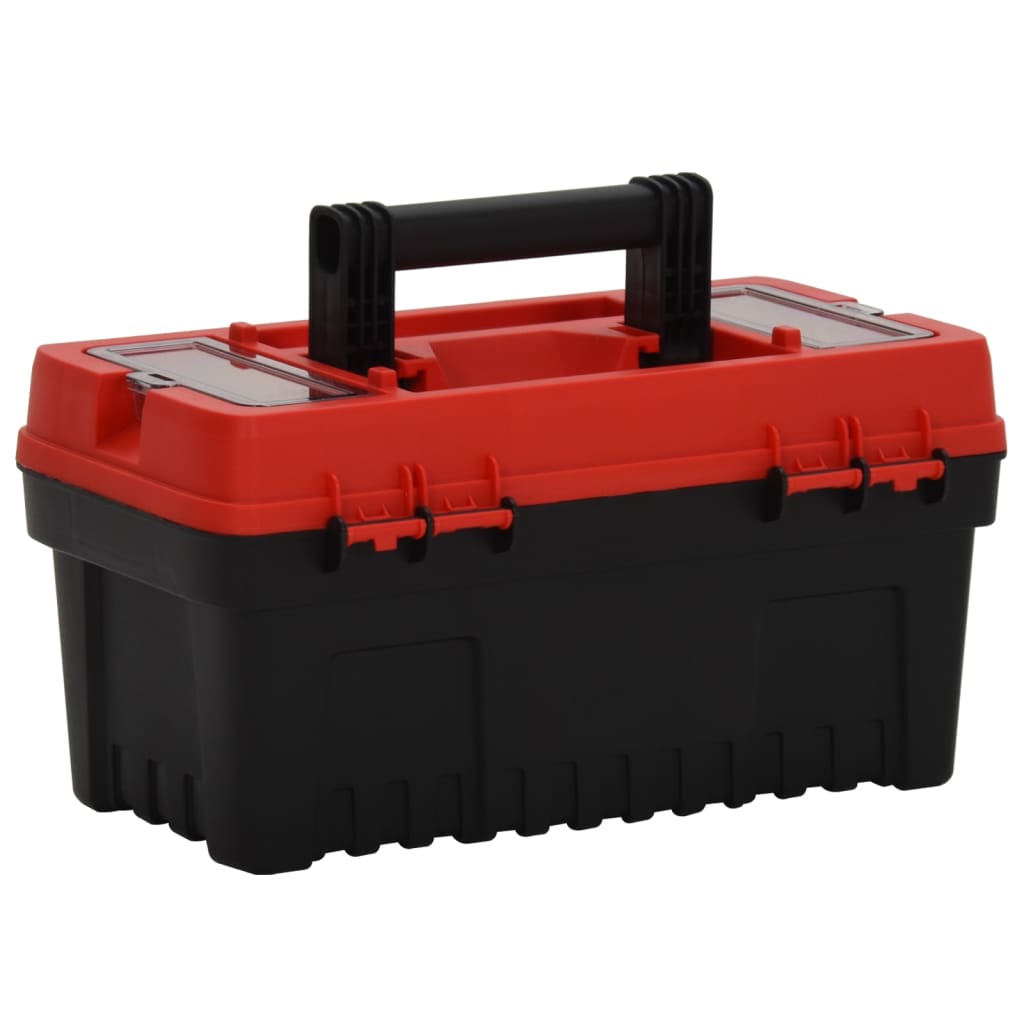 2 pcs. Tool box set black and red polypropylene