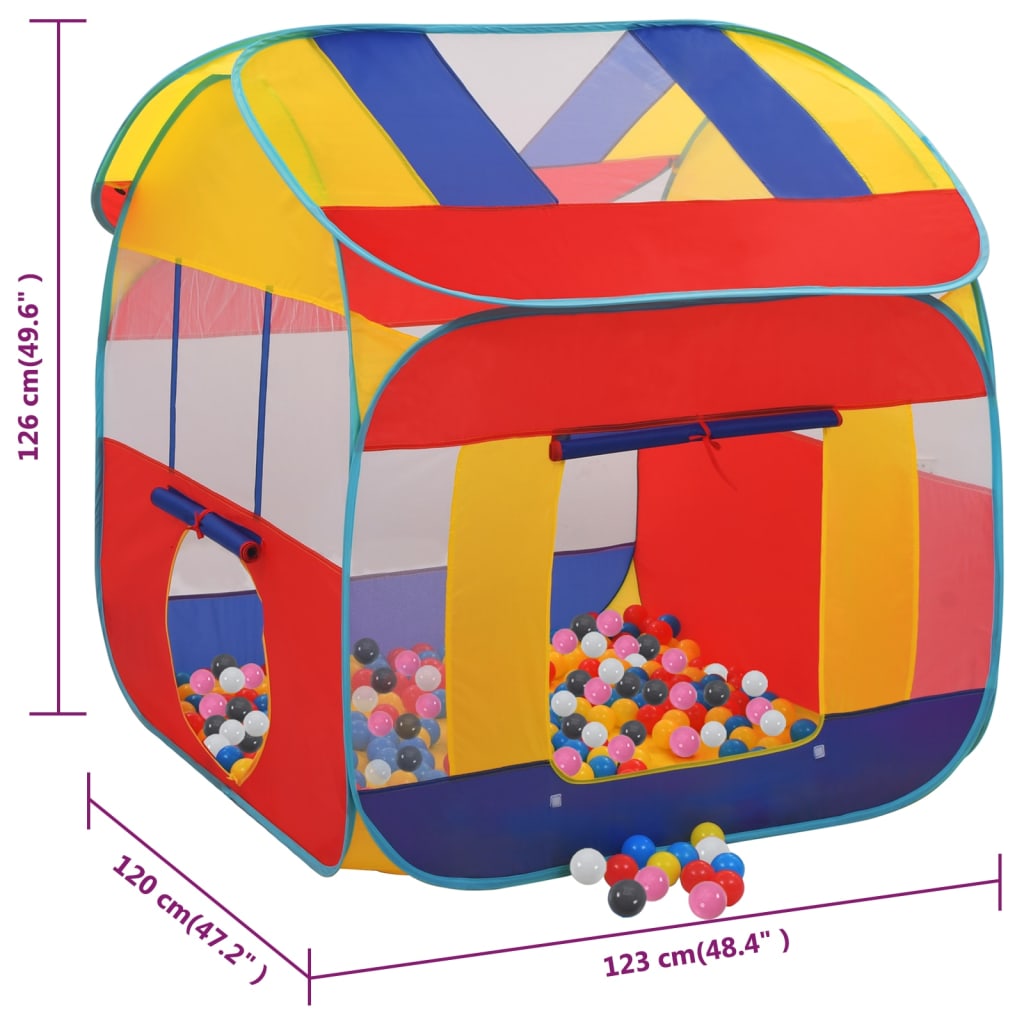 Play tent with 550 balls 123x120x126 cm