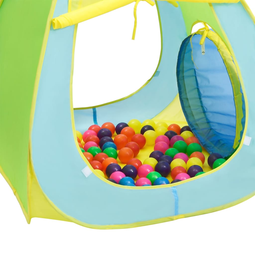 Children's play tent with 350 balls, multicolored