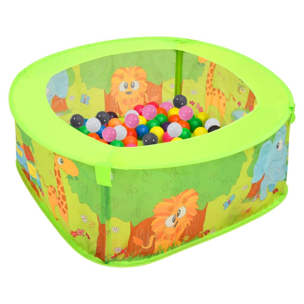 Ball pit with 300 balls 75x75x32 cm