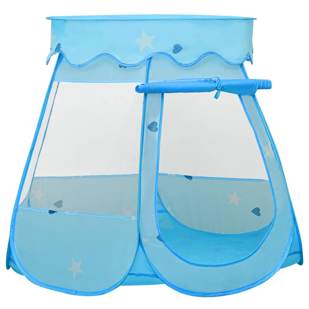 Children's play tent with 250 balls blue 102x102x82 cm