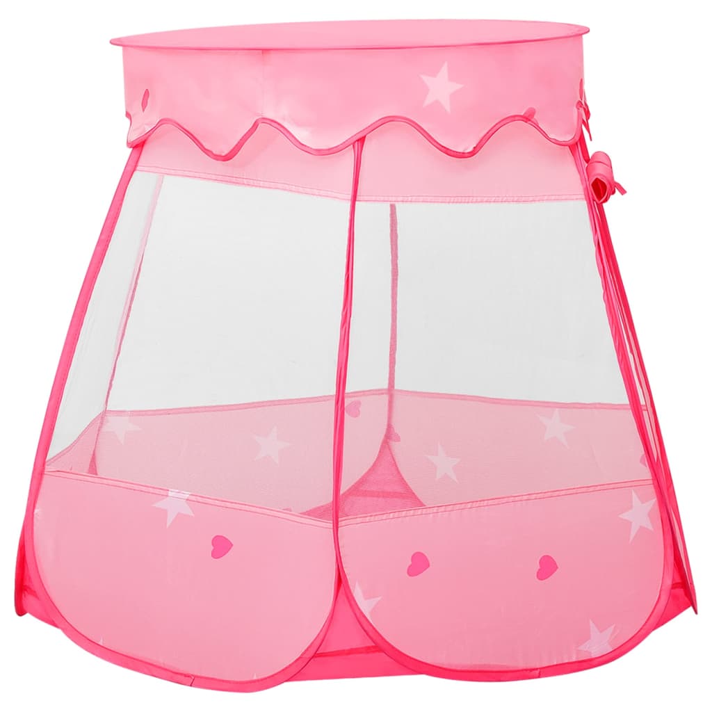 Children's play tent with 250 balls pink 102x102x82 cm