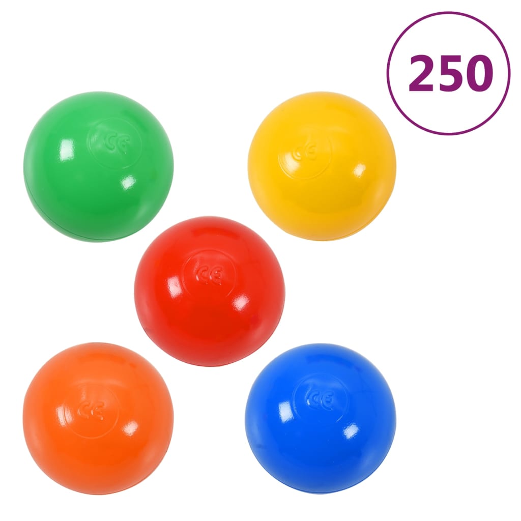 Spielzelt mit 250 Bällen Mehrfarbig 255x80x100 cm