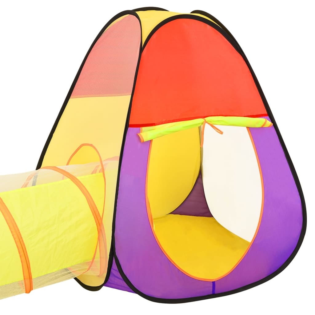 Play tent with 250 balls multicolored 255x80x100 cm