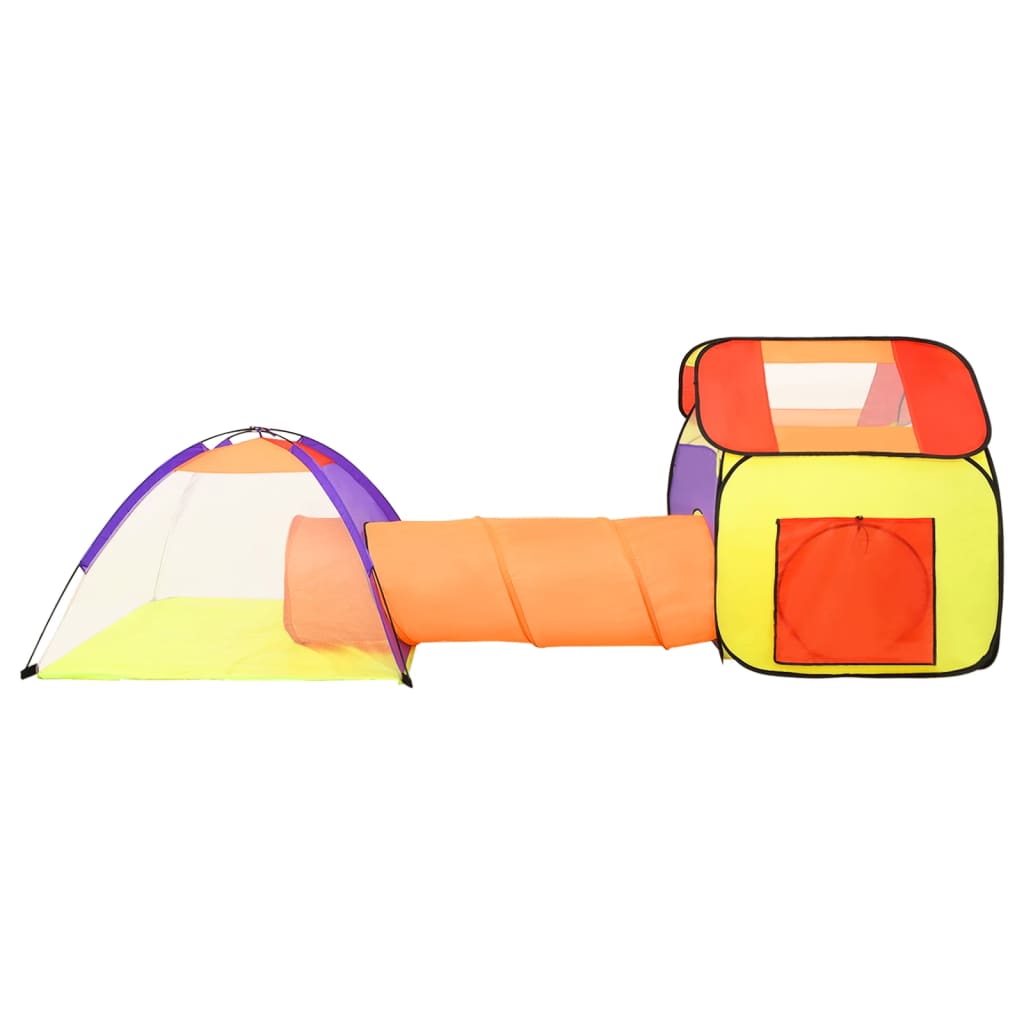 Play tent with 250 balls multicolored 338x123x111 cm