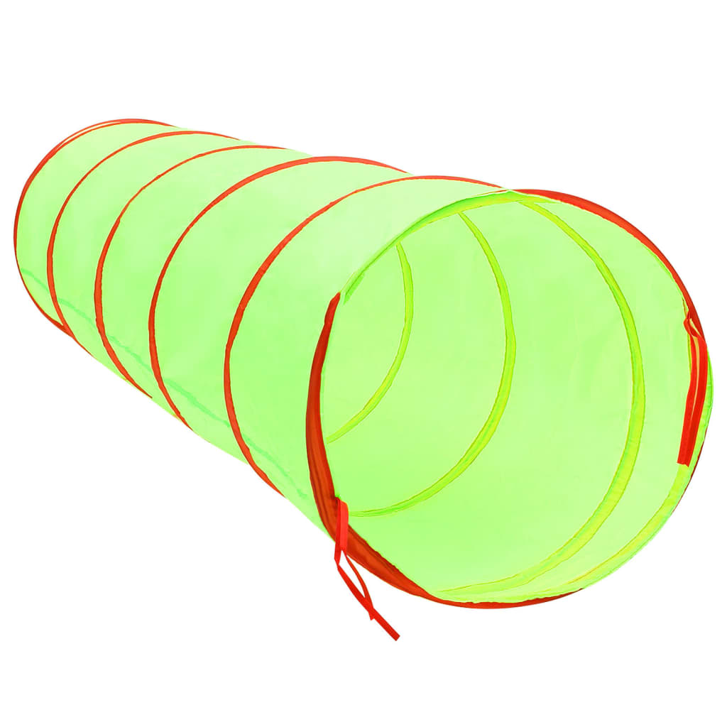 Spieltunnel mit 250 Bällen Grün 175 cm Polyester