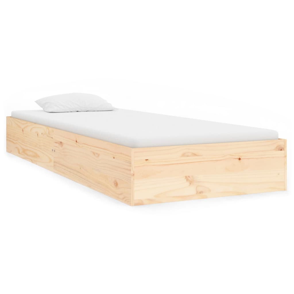 Solid wood bed 75x190 cm 2FT6 Small Single