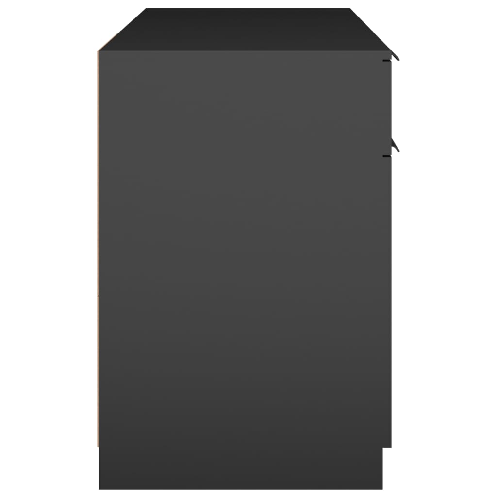 Schreibtisch Schwarz 100x50x75 cm Holzwerkstoff