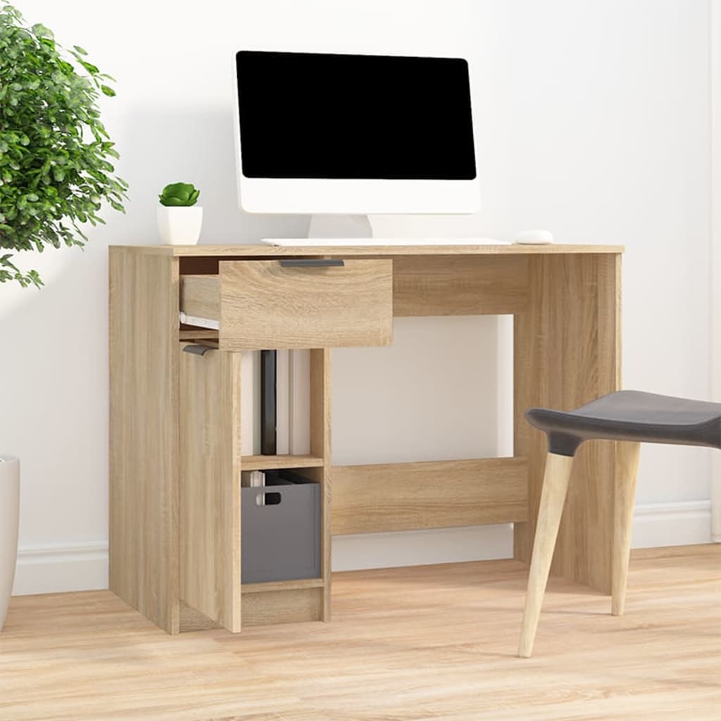 Schreibtisch Sonoma-Eiche 100x50x75 cm Holzwerkstoff