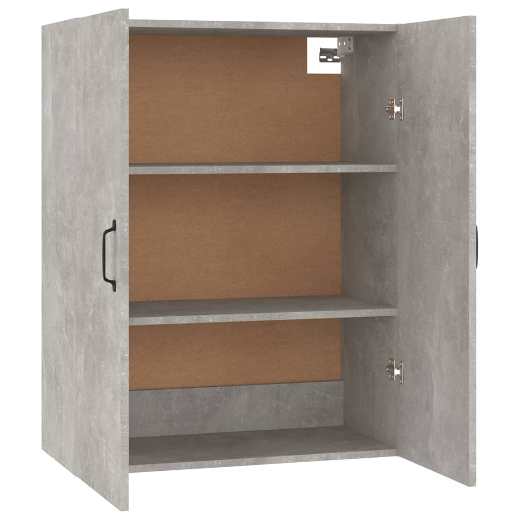 Wall cabinet concrete gray 69.5x34x90 cm made of wood material