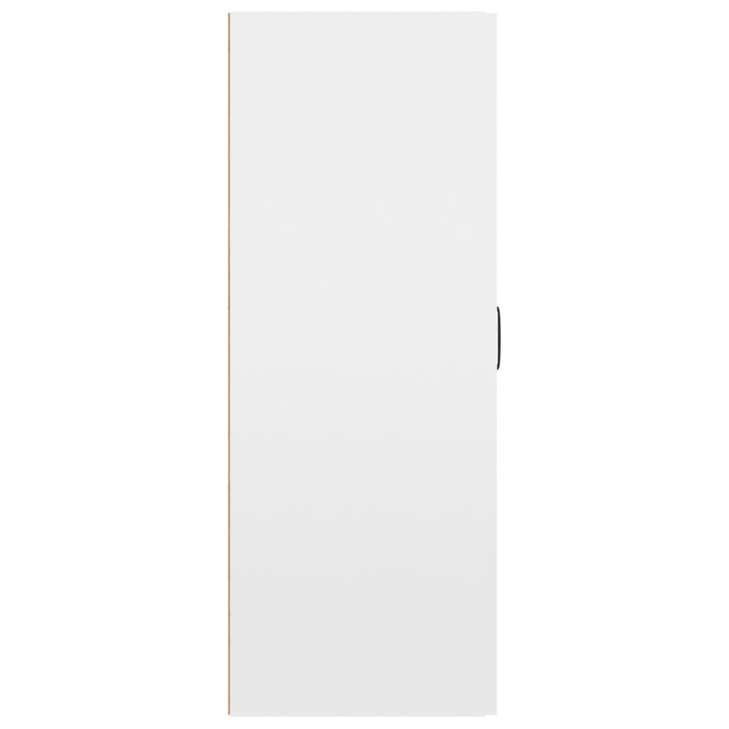 Hängeschrank Hochglanz-Weiß 69,5x34x90 cm Holzwerkstoff