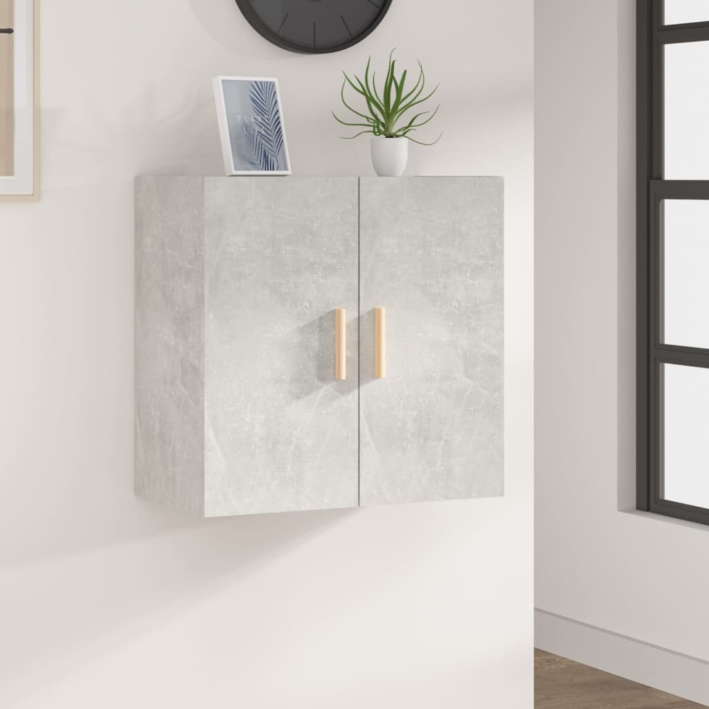 Wall cabinet concrete gray 60x30x60 cm made of wood material