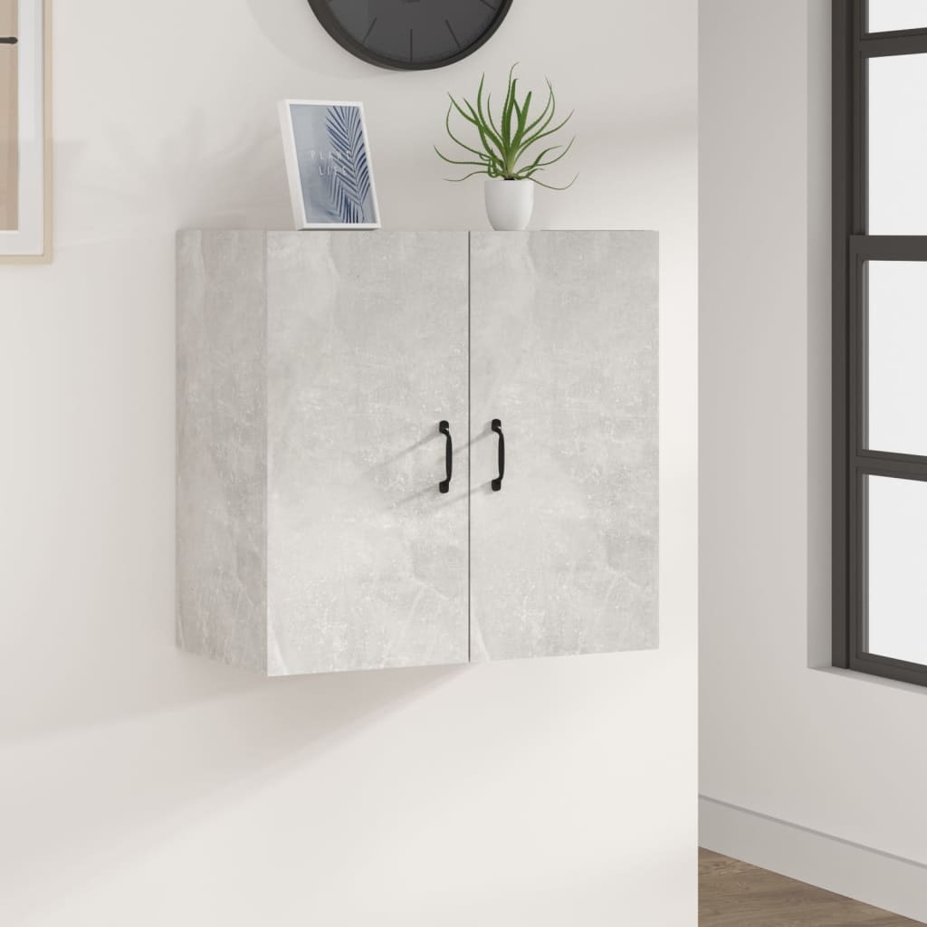 Wall cabinet concrete gray 60x31x60 cm made of wood material