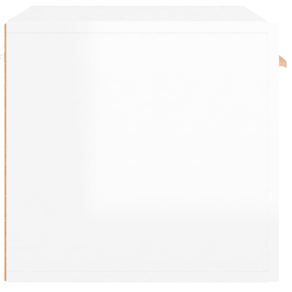 Wandschrank Hochglanz-Weiß 60x36,5x35 cm Holzwerkstoff