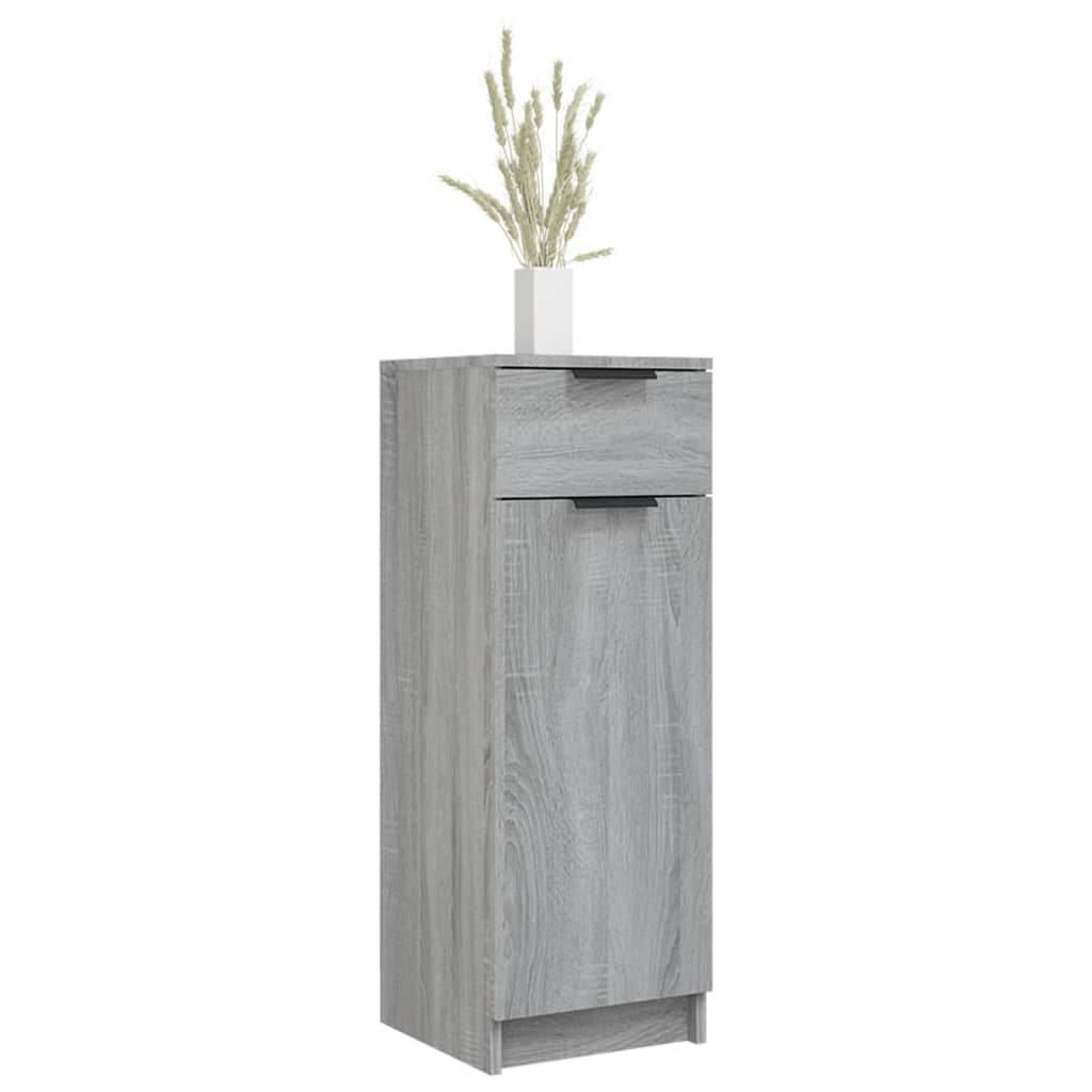 Bathroom cabinet gray Sonoma 32x34x90 cm made of wood