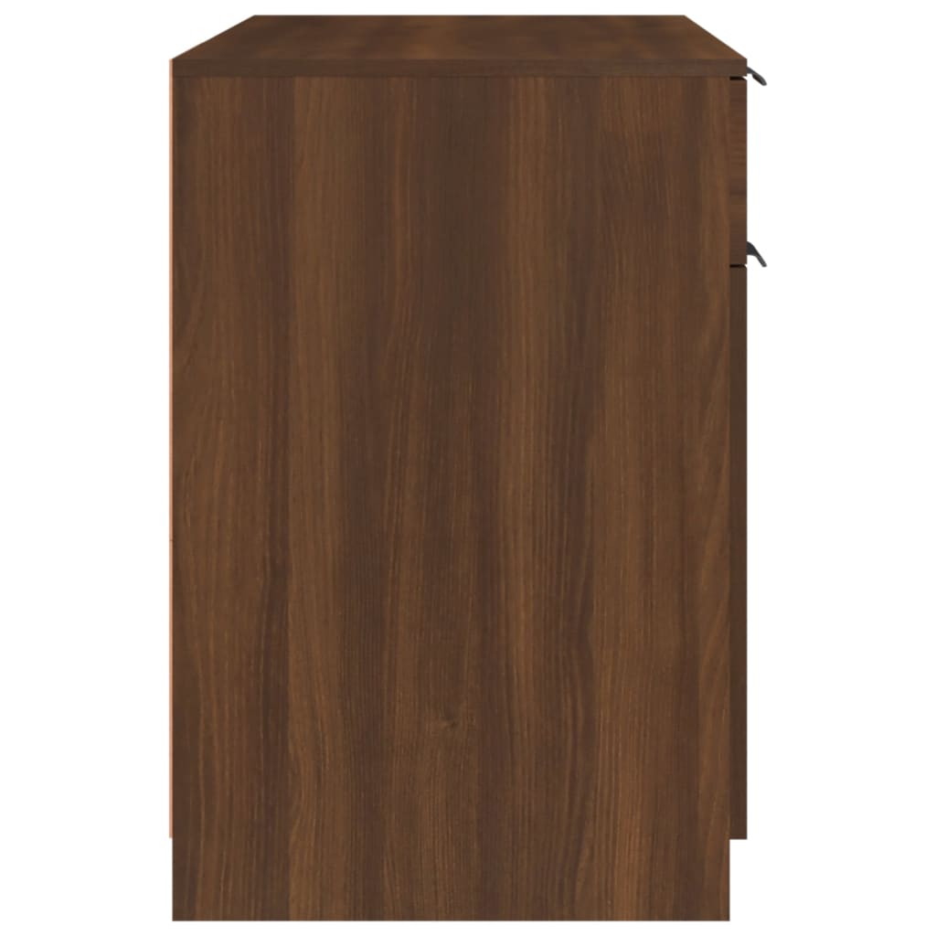Desk brown oak look 100x50x75 cm wood material