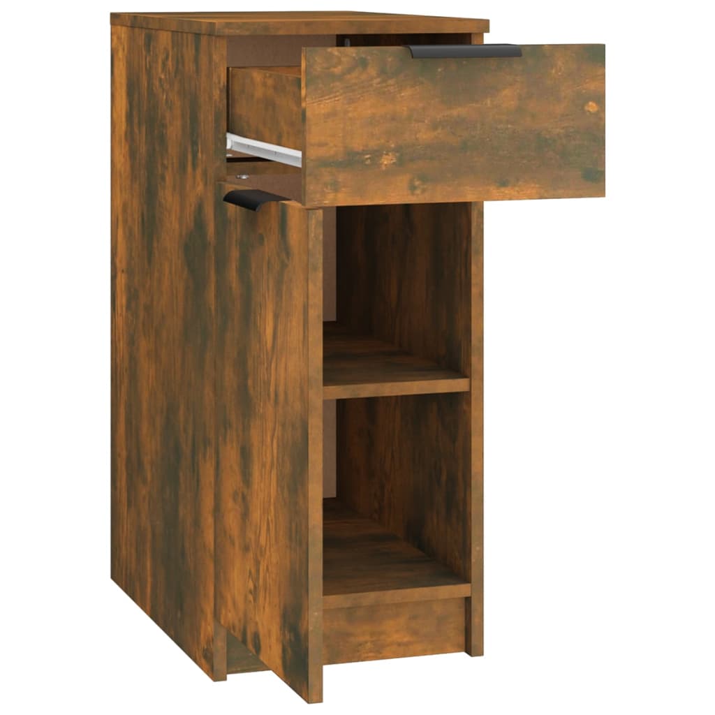 Desk cabinet smoked oak 33.5x50x75 cm wood material