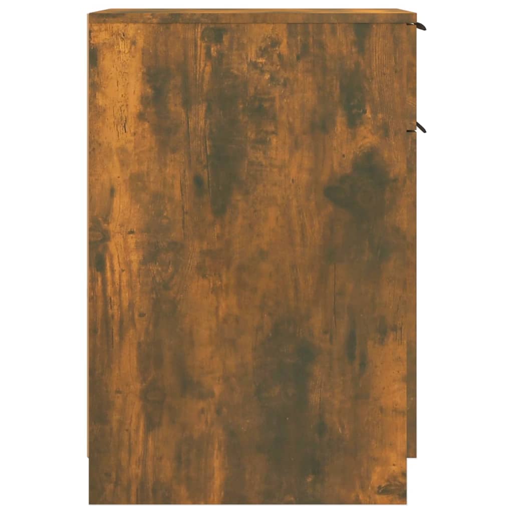 Desk cabinet smoked oak 33.5x50x75 cm wood material