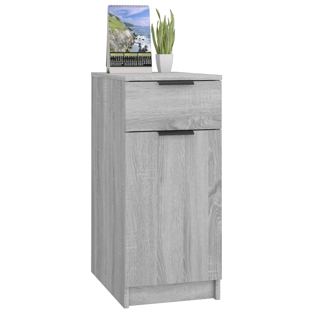 Desk cabinet gray Sonoma 33.5x50x75 cm made of wood