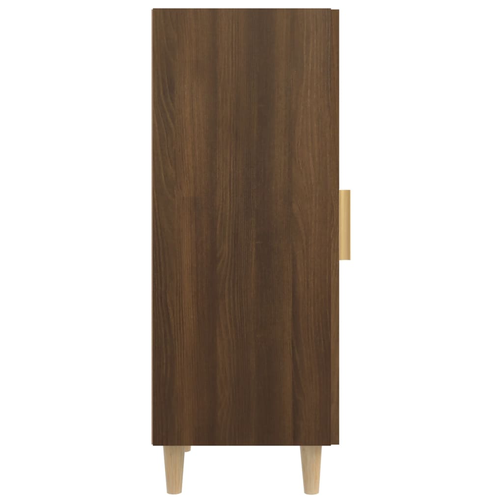 Sideboard brown oak look 34.5x34x90 cm wood material