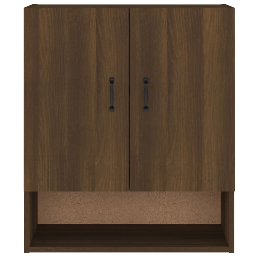 Wall cabinet brown oak look 60x31x70 cm wood material