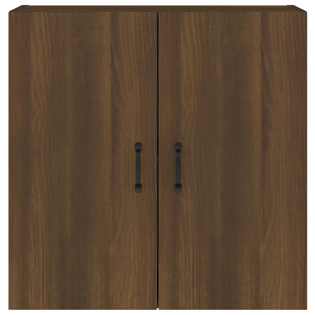 Wall cabinet brown oak look 60x31x60 cm wood material