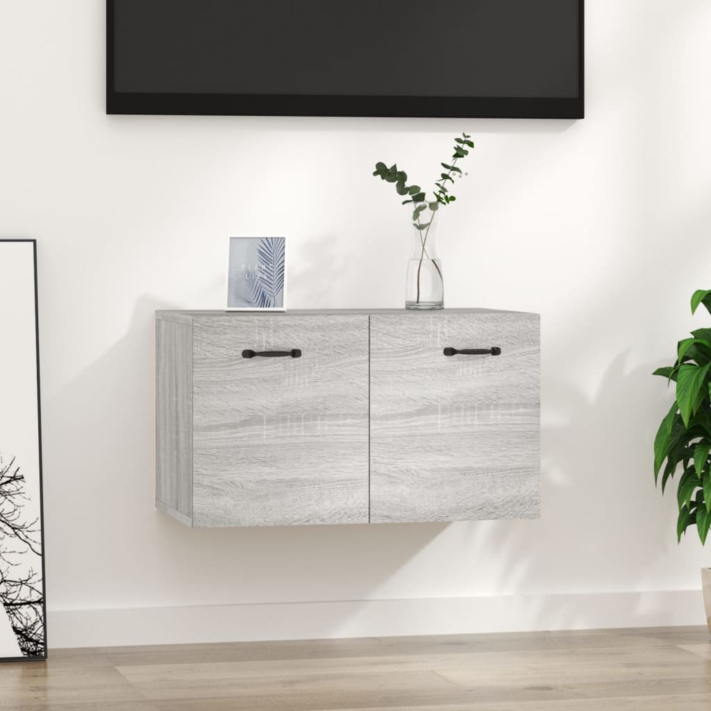 Gray Sonoma wall cabinet 60x36.5x35 cm made of wood