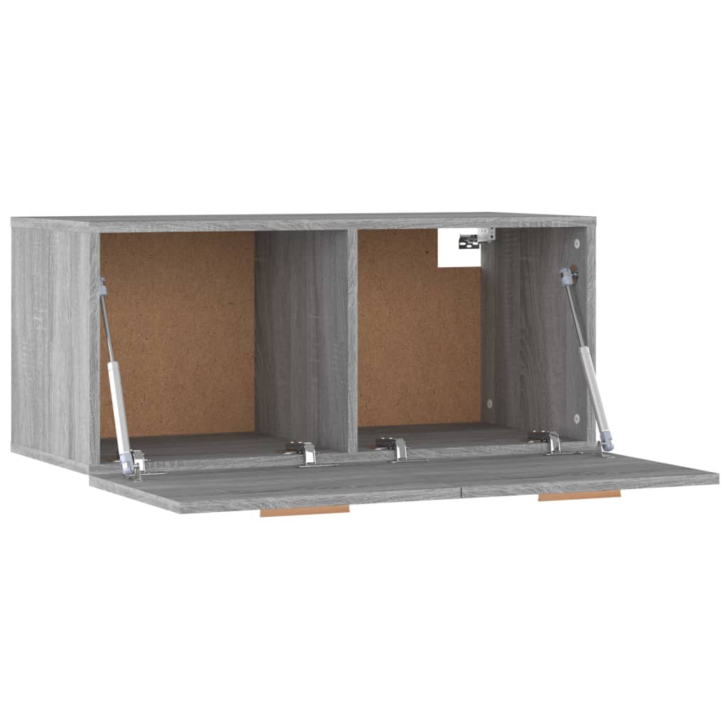 Gray Sonoma wall cabinet 80x35x36.5 cm made of wood