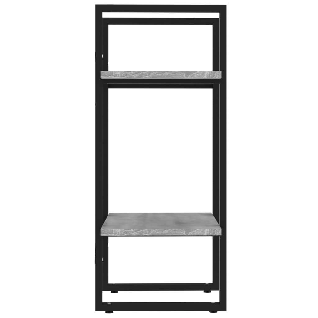Bookcase 2 compartments gray Sonoma 40x30x70 cm wood material