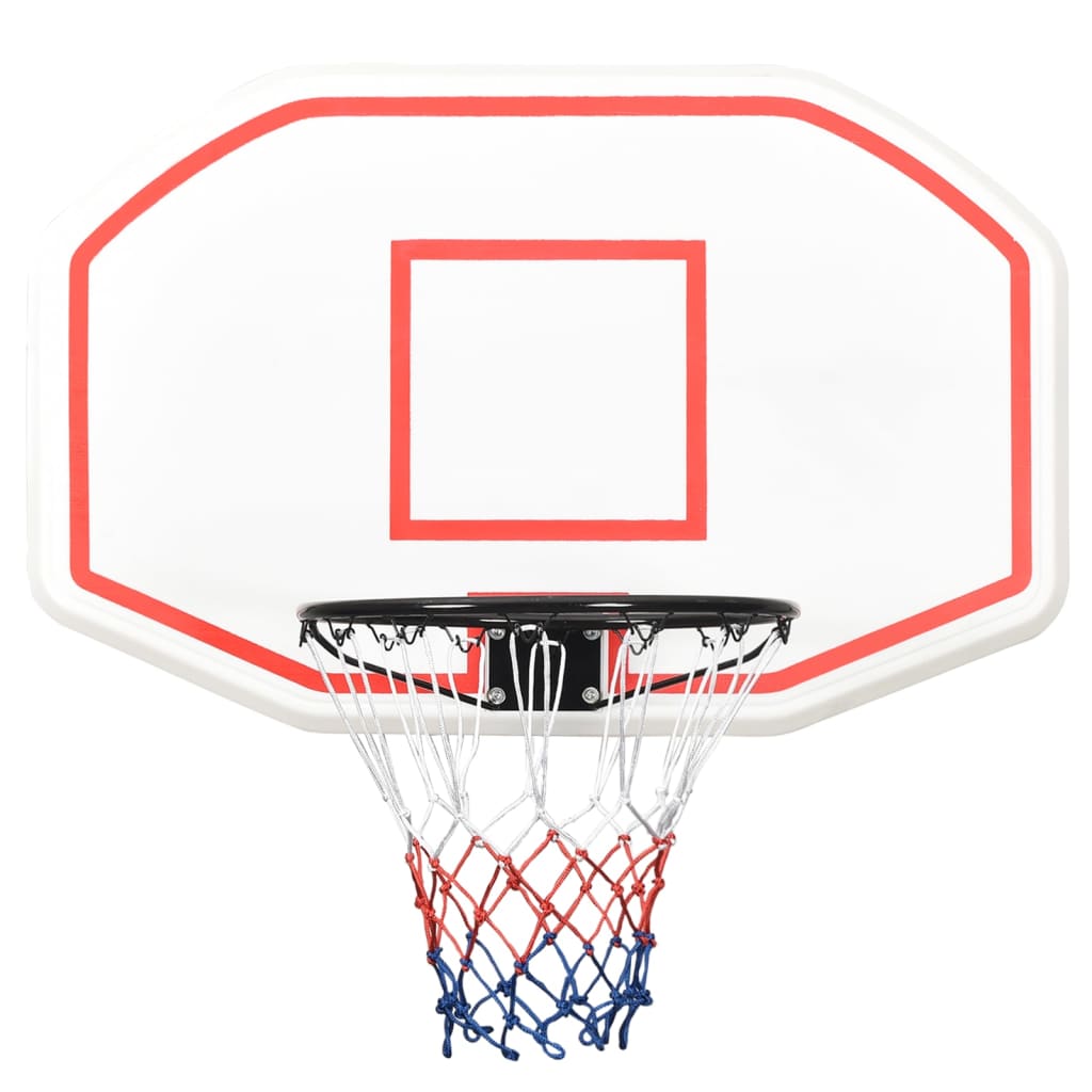 Basketball hoop white 109x71x3 cm polyethylene